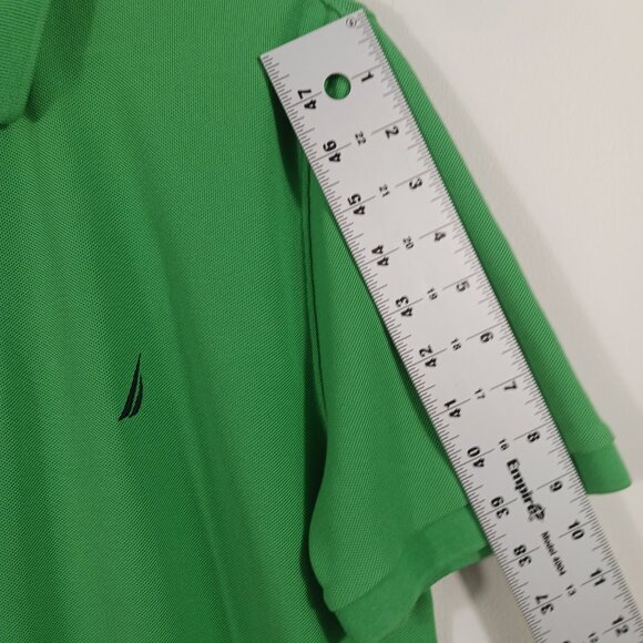 Nautica, Men's Performance Deck Shirt Classic Fit, Size Large, Kelly Green, Polo - Picture 13 of 16